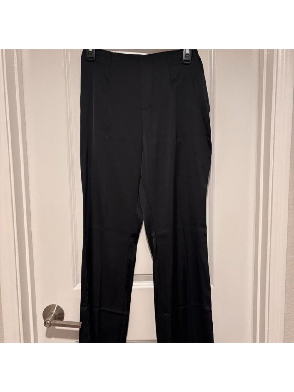 Melrose and Market black satin trousers Size...